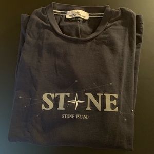 Stone Island LS tee in Navy